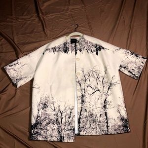 White winter overcoat